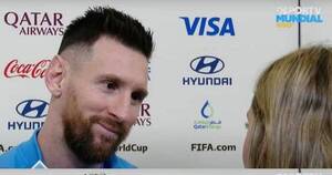 La Nación / “De verdad marcaste la vida de todos”, dijo periodista a Messi por llegar a la final