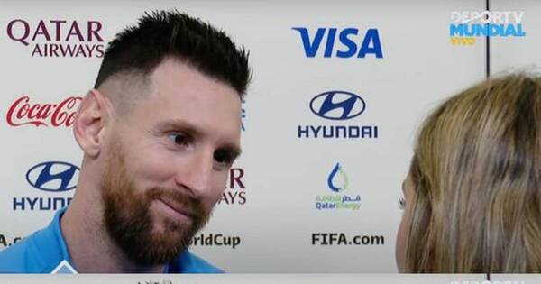 La Nación / “De verdad marcaste la vida de todos”, dijo periodista a Messi por llegar a la final