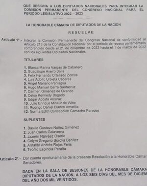 Con colorados completan nómina de Diputados para la Comisión Permanente - Política - ABC Color