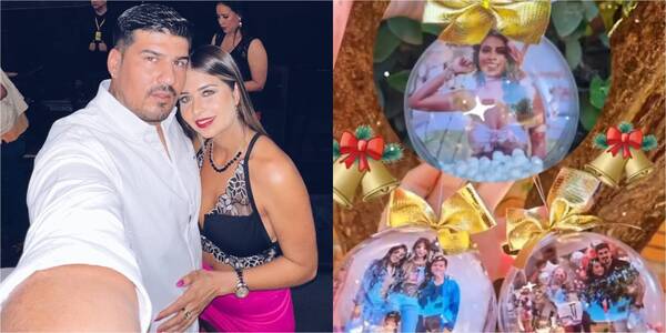 "Vita" Aranda apareció en el arbolito navideño de la familia