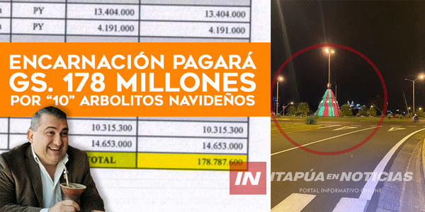 MUNICIPALIDAD DESTINÓ GS. 178 MILLONES PARA 10 ARREGLOS NAVIDEÑOS