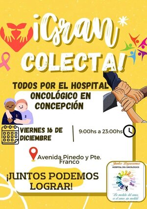 Harán colecta para iniciar servicio oncológico en Concepción - Nacionales - ABC Color