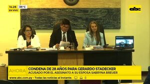 Condena de 28 años a Stadecker por el feminicidio de Sabryna Breuer - ABC Noticias - ABC Color