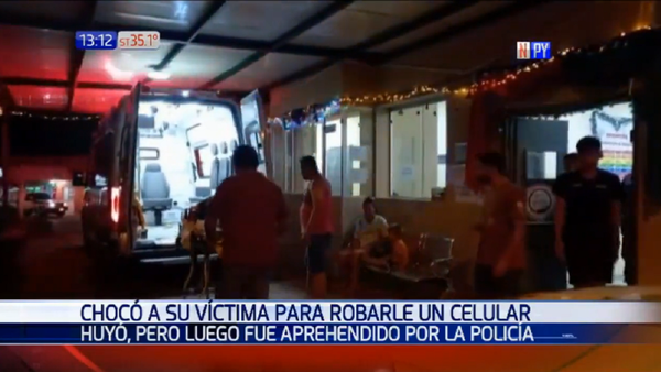 Chocó a una doña, fingió que iba a llamar una ambulancia y le robó el celular