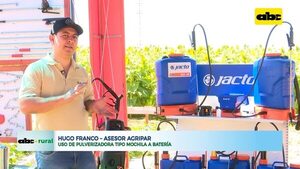 Uso de pulverizadora tipo mochila a batería - ABC Rural - ABC Color