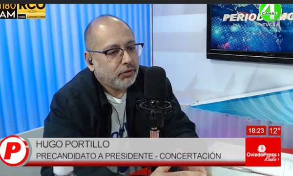 Hugo Portillo lamenta no se haya realizado debate presidencial dentro de la Concertación Nacional - OviedoPress