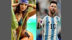 [GALERÍA] La diosa rapai que quiere ver a Messi campeón