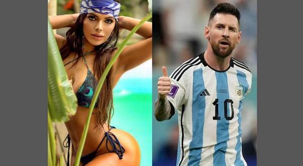 [GALERÍA] La diosa rapai que quiere ver a Messi campeón