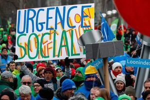 Protestan en Bruselas por pérdida de poder adquisitivo - Mundo - ABC Color