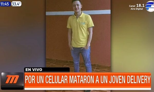 Por un celular mataron a un joven delivery - Paraguaype.com