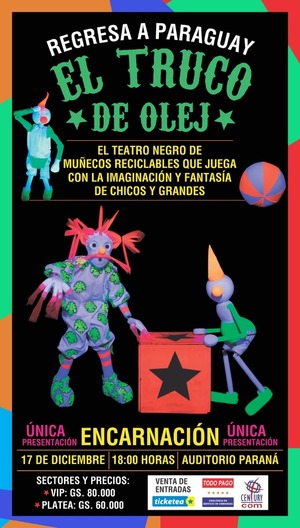 El Truco de Olej, única función este sábado en Encarnación