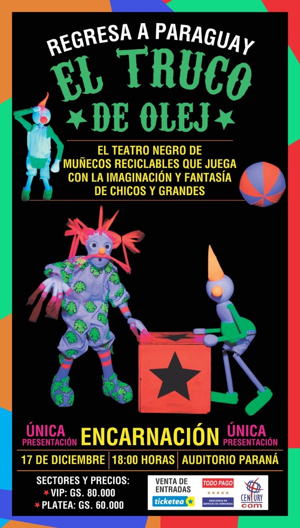El Truco de Olej, única función este sábado en Encarnación