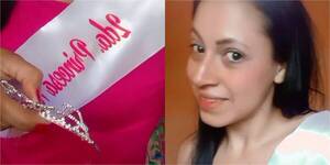 [VIDEO] Modelo se pichó y rompió su corona de princesa