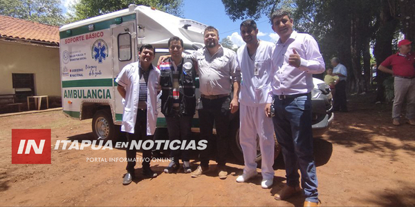 CENTRO DE SALUD DE CARLOS ANTONIO LÓPEZ RECIBIÓ AMBULANCIA 0 KM