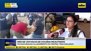 Más de 1.500 kilos de cocaína incautados  - ABC Noticias - ABC Color