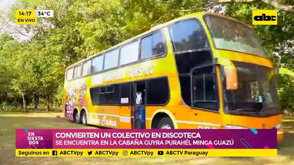 Convierten un colectivo en discoteca - Ensiestados - ABC Color