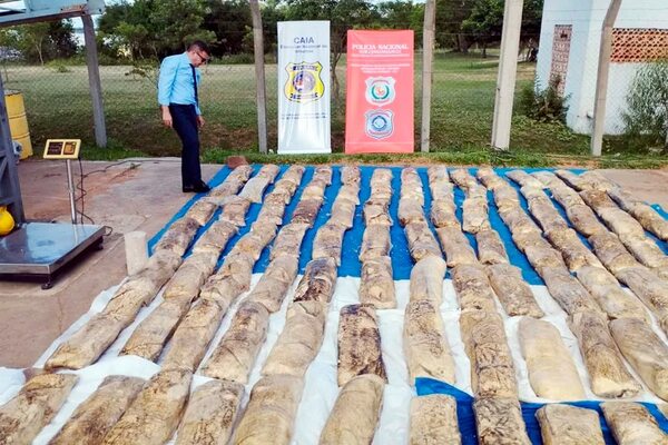 A 1647 kilos asciende la cantidad de cocaína incautada en puerto de Pilar - Policiales - ABC Color