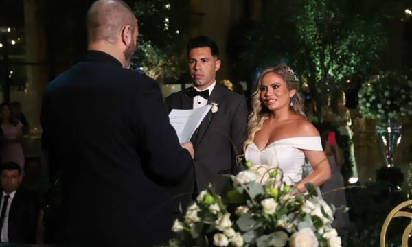 ¡Dahiana Bresanovich y Blás Riveros ya son marido y mujer!