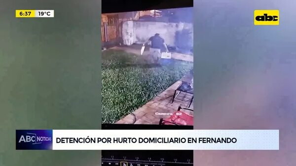 Detención por hurto domiciliario en Fernando - ABC Noticias - ABC Color