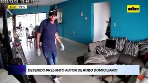 Detenido presunto autor de robo domiciliario - ABC Noticias - ABC Color