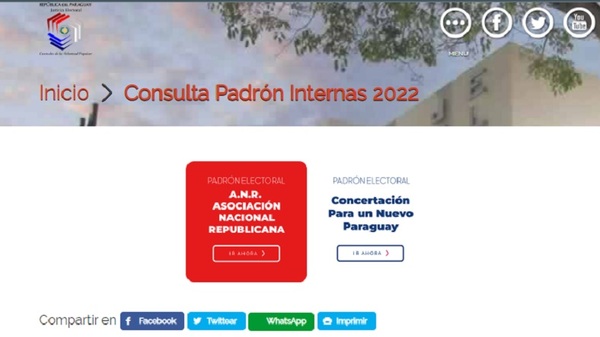 #PyVota: ¿Dónde debo votar en estas internas simultáneas 2022? - Noticias Paraguay