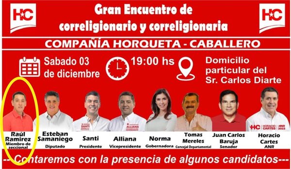 Honor Colorado se queda sin candidato en Paraguarí