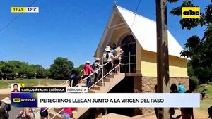 Peregrinos llegan junto a la Virgen del Paso  - ABC Noticias - ABC Color