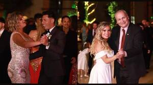 [VIDEO] Pocos faranduleros en la fiesta de boda de Dahiana Bresanovich y Blas Riveros