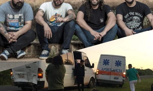 ¡Susto!: Grupo Salamandra tuvo un accidente de tránsito
