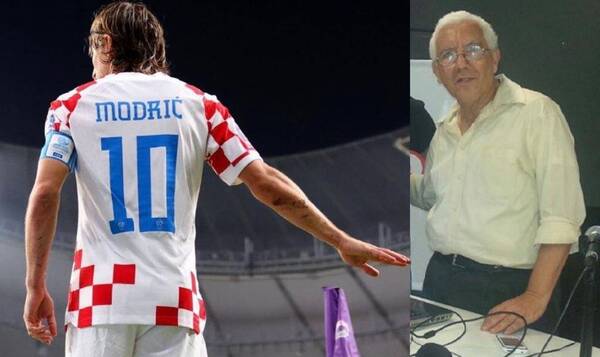 Pedrito García cayó en una broma en plena transmisión de Croacia Vs Marruecos