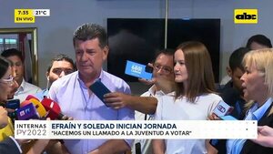 Efraín y Soledad inician jornada  - ABC Noticias - ABC Color