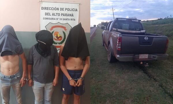 Camioneta al mando de borracho huyó de control y chocó dos veces
