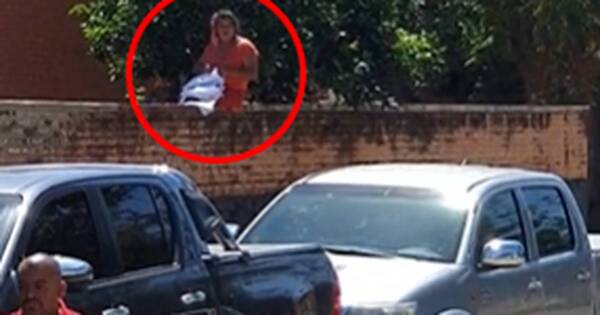 La Nación / Viral: una mujer doblando ropa sobre una muralla acapara Tiktok