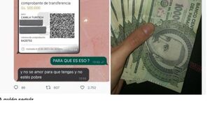 Enamorado le dio para su aguinaldo a su novia