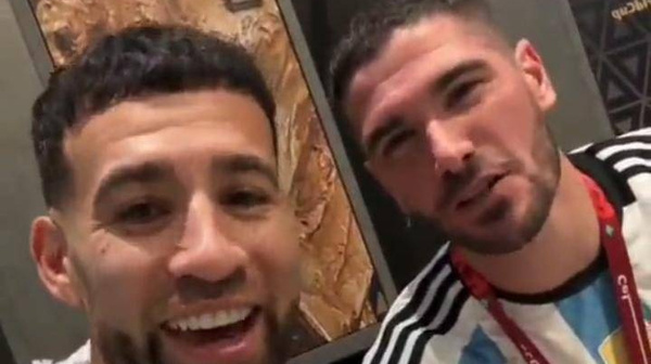 [VIDEO] “Chupenme la p…”: De Paul y su descargo tras campeonar con Argentina
