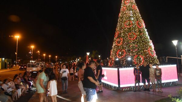 Árboles gigantes y túnel de luces, atractivos en ciudades de Central