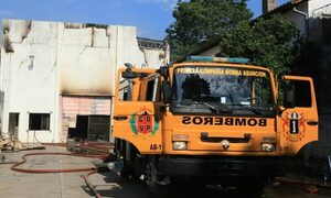 Se incendió depósito “Kube” en Asunción