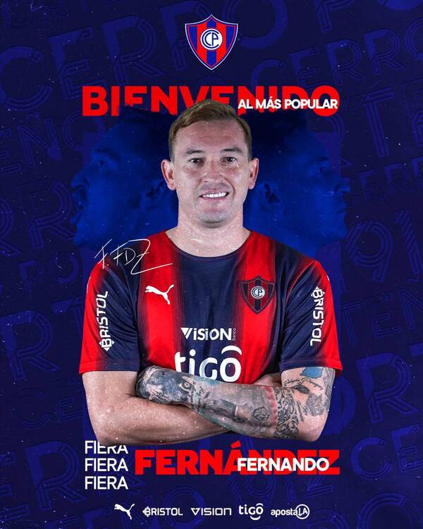 Equipo cañón: Cerro Porteño le dio la bienvenida a un gran goleador del fútbol paraguayo
