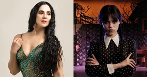 Con lencería negra, Norita mostró la versión ardiente de Merlina