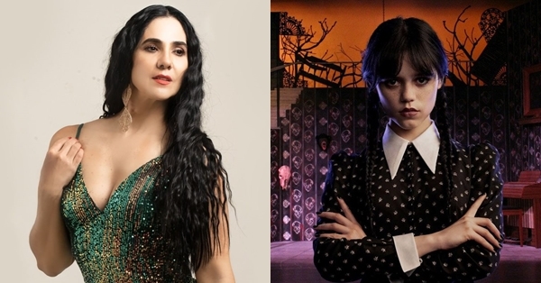 Con lencería negra, Norita mostró la versión ardiente de Merlina