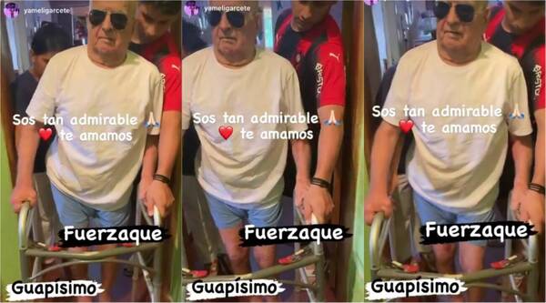 [VIDEO] ¡Don Quemil Yambay vuelve a caminar!