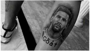 El jugador de Olimpia que se tatuó la cara de Lionel Messi