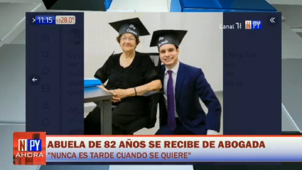 Se recibió de abogada a sus 82 años y ahora quiere especializarse