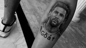 ¡Mirá quién es el pelotero paraguayo que se tatuó la cara de Messi!