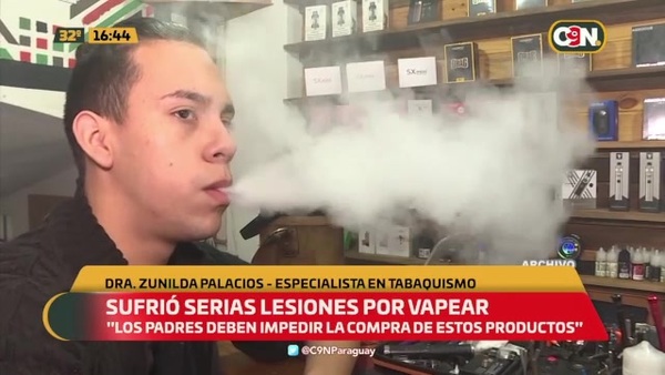 Sufrió serias lesiones por vapear - C9N