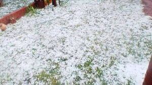 Intensa granizada azotó el noroeste de Itapúa