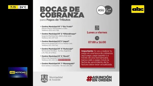 Periodo de gracia, hasta fin de mes - ABC Noticias - ABC Color