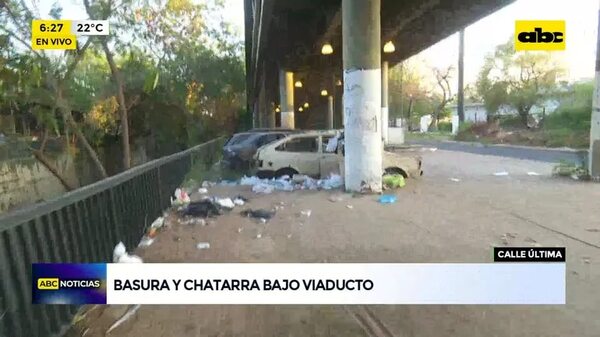 Basura y chatarra bajo viaducto - ABC Noticias - ABC Color