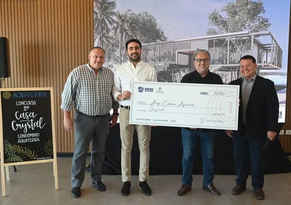 OFISA y Raíces Real Estate premiaron a ganadores del primer concurso Casa Crystal del condominio Aquaterra - Empresariales - ABC Color