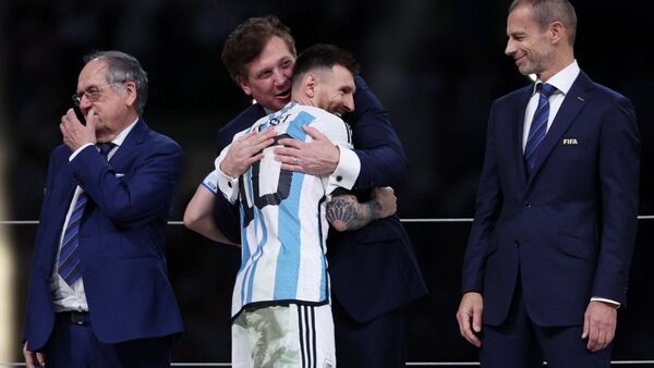El baile de Alejandro Domínguez tras el título de Argentina